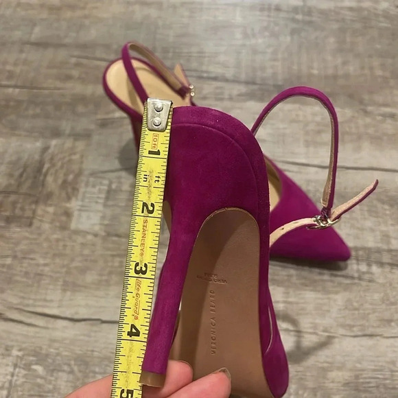 NWOB!! Veronica Beard - Lisa Sling - Purple Pointed Heel - Size 9.5 - Picture 8 of 8